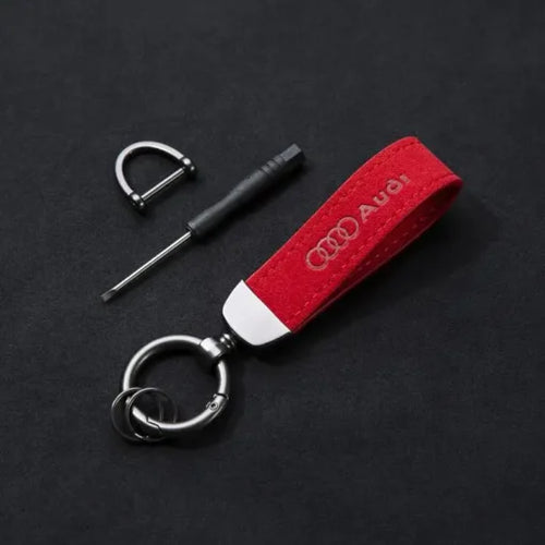 Audi Nyckelring i Alcantara – Premium Design