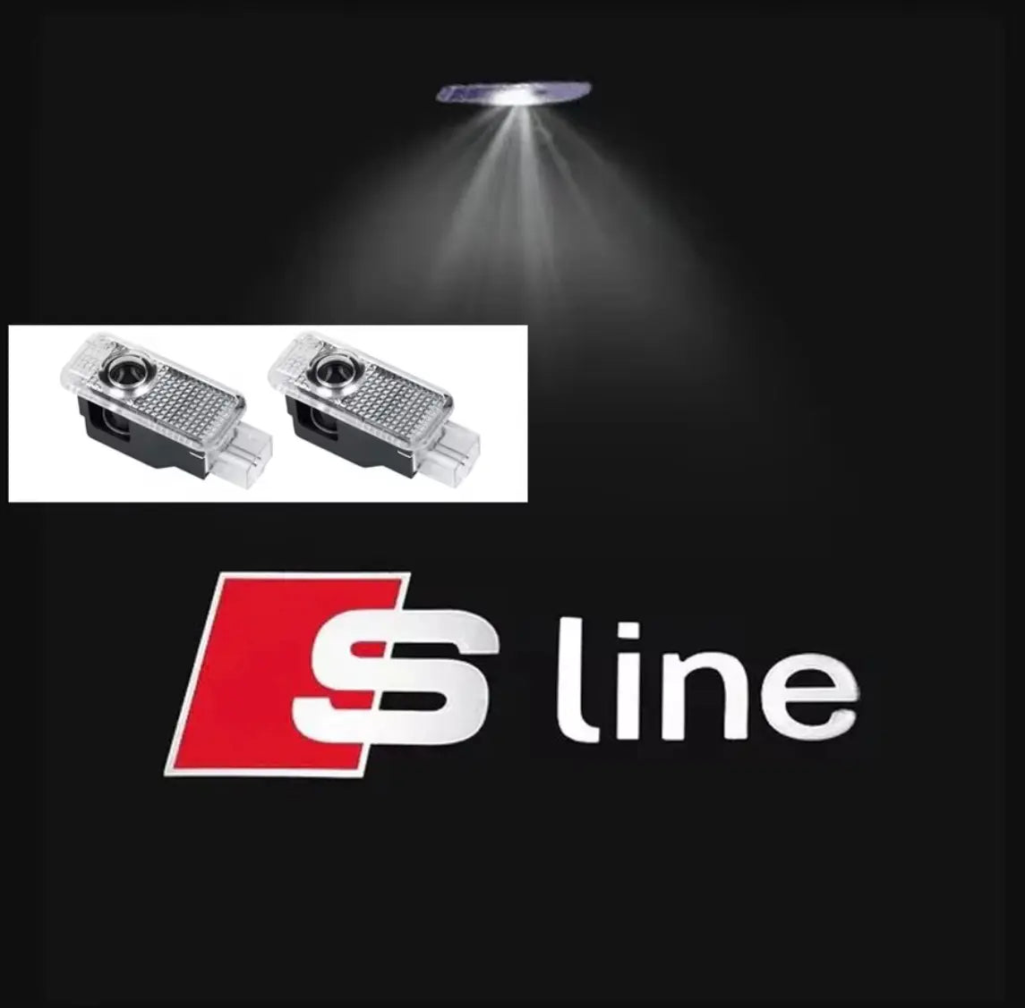 Audi Dörrlampor Projektor 2-Pack Sline/RS/Quattro/Audi