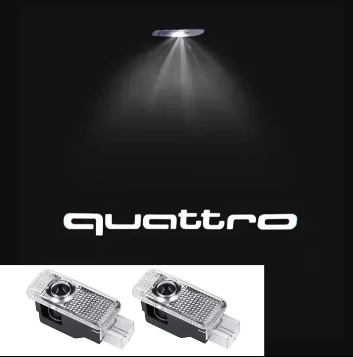 Audi Dörrlampor Projektor 2-Pack Sline/RS/Quattro/Audi