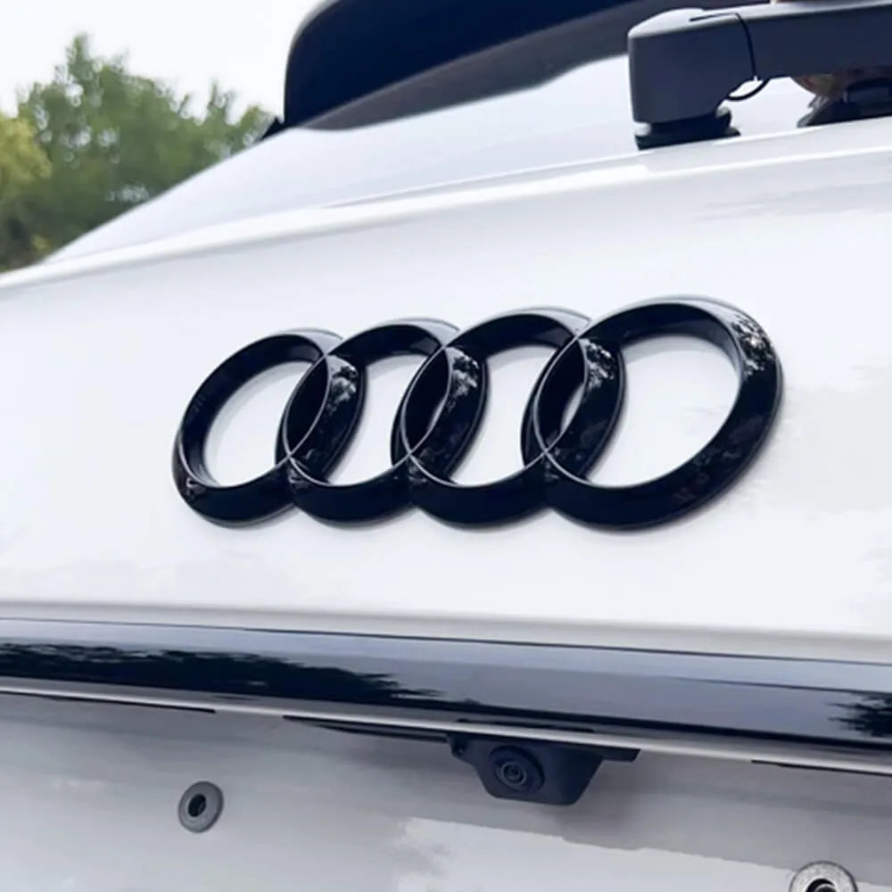 Audi Ringar Baklucka Blanksvarta (A3 A4 A5 A6 A7 )