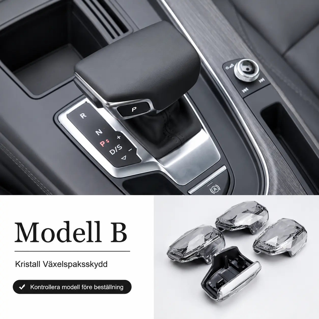 Audi Kristall Växelspaksskyd A4 A5 A6 A7 RS4 RS5 RS6 RS7
