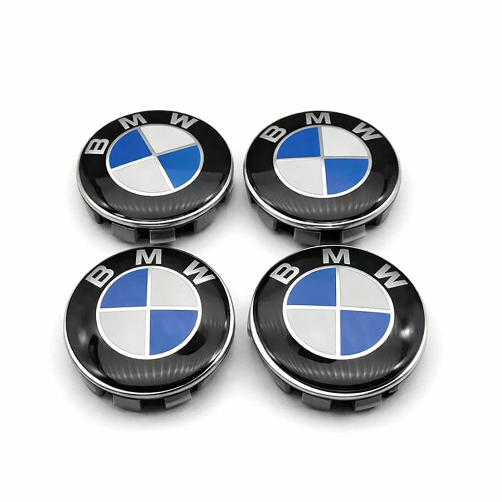 BMW Centrumkåpor Blå/Vit Original 68mm
