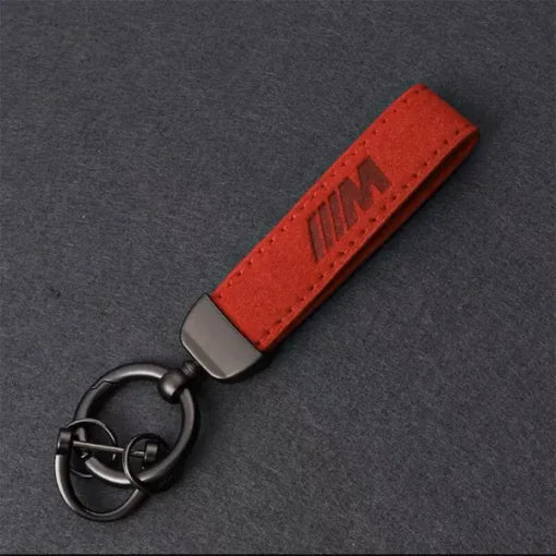 BMW M Nyckelring Alcantara Röd