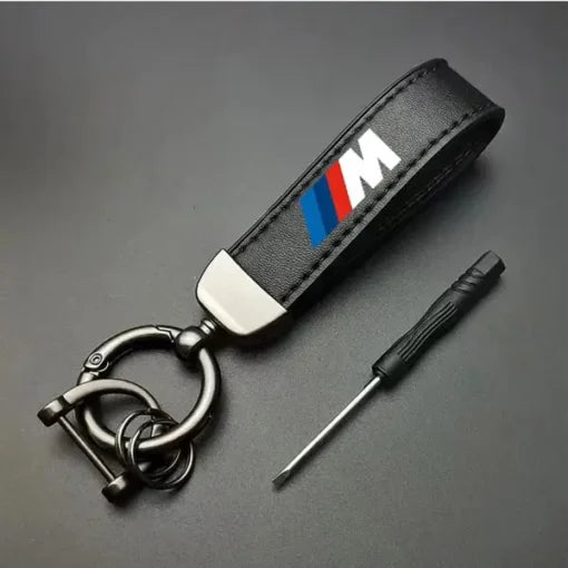 BMW M Nyckelring i Läder – Premium Design