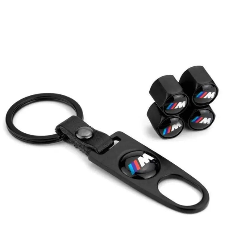 BMW M Ventilhattar Med Nyckelring 4-Pack Svart