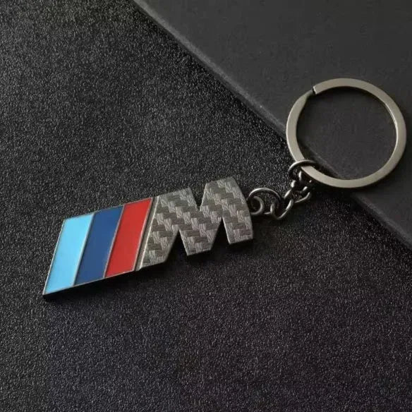 BMW M Sport Nyckelring Kolfiber Silver