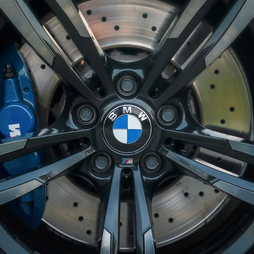 BMW Centrumkåpor Blå/Vit Original 68mm