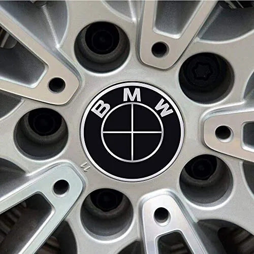 Centrumkåpor BMW Svarta 68mm 4-Pack