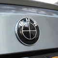 BMW Emblem Helsvart 73mm Baklucka