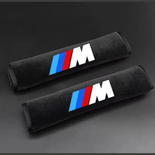 Bälteskudde BMW M Svart Mocka 2-Pack