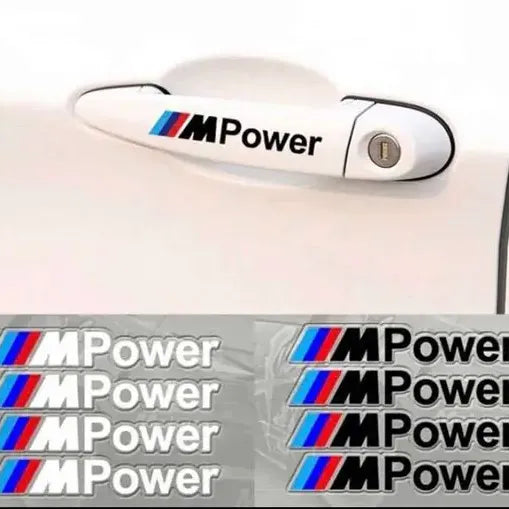 BMW M Power Dekal Sticker för Dörrhandtag