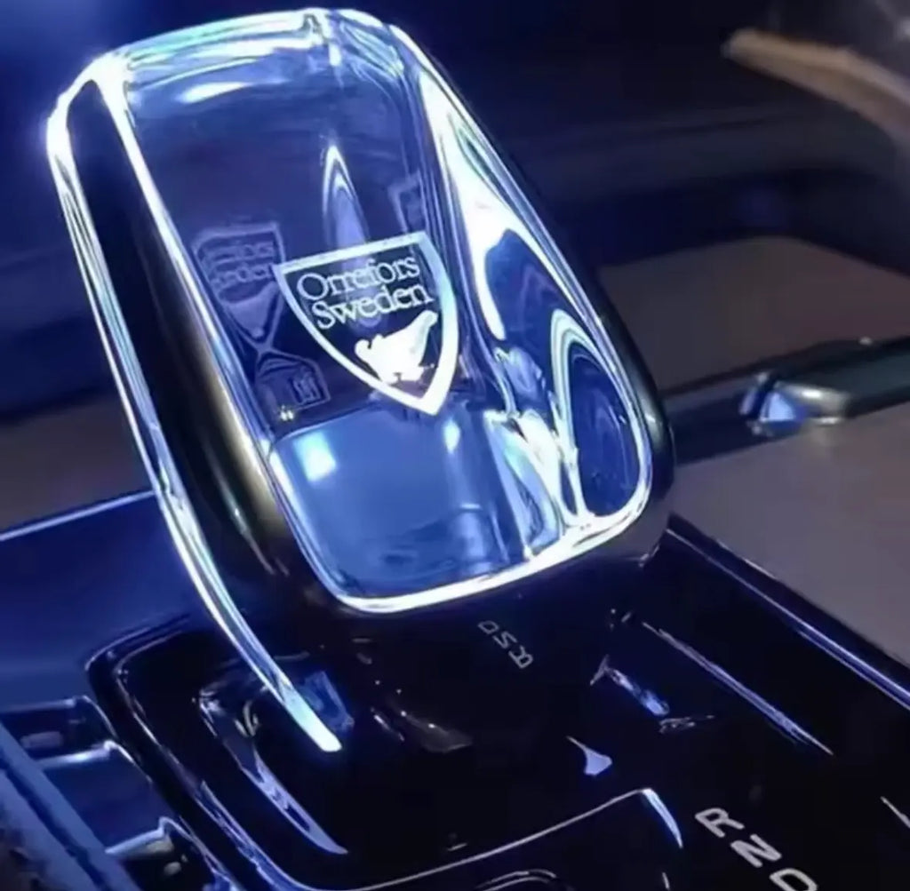 Kristall Växelspak Volvo V40 V60 V90 XC40 XC60 XC90 Vitt Ljus