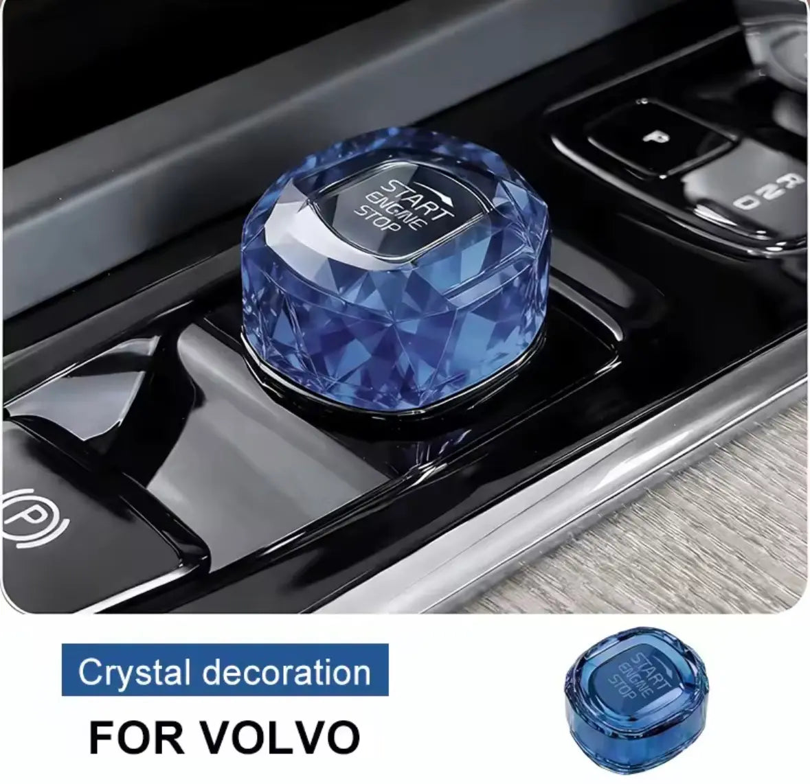 Kristall Startknapp Volvo XC40 XC60 XC90 S60 S90 V60 V90