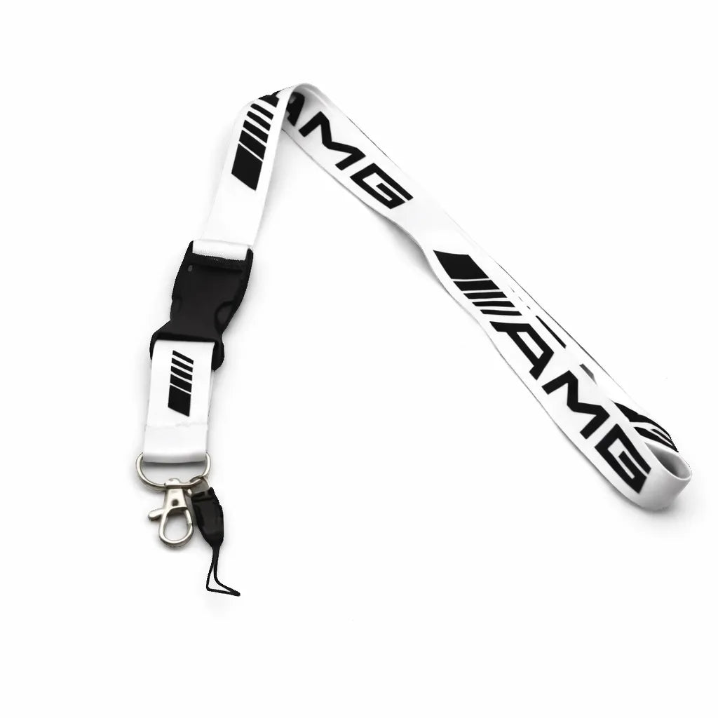 Mercedes Nyckelband AMG Logotyp Vit