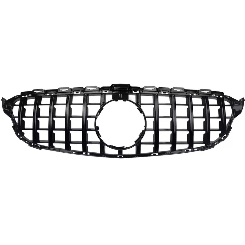 Mercedes Grill W205 C-Klass GTR Blanksvart (2014-2018)