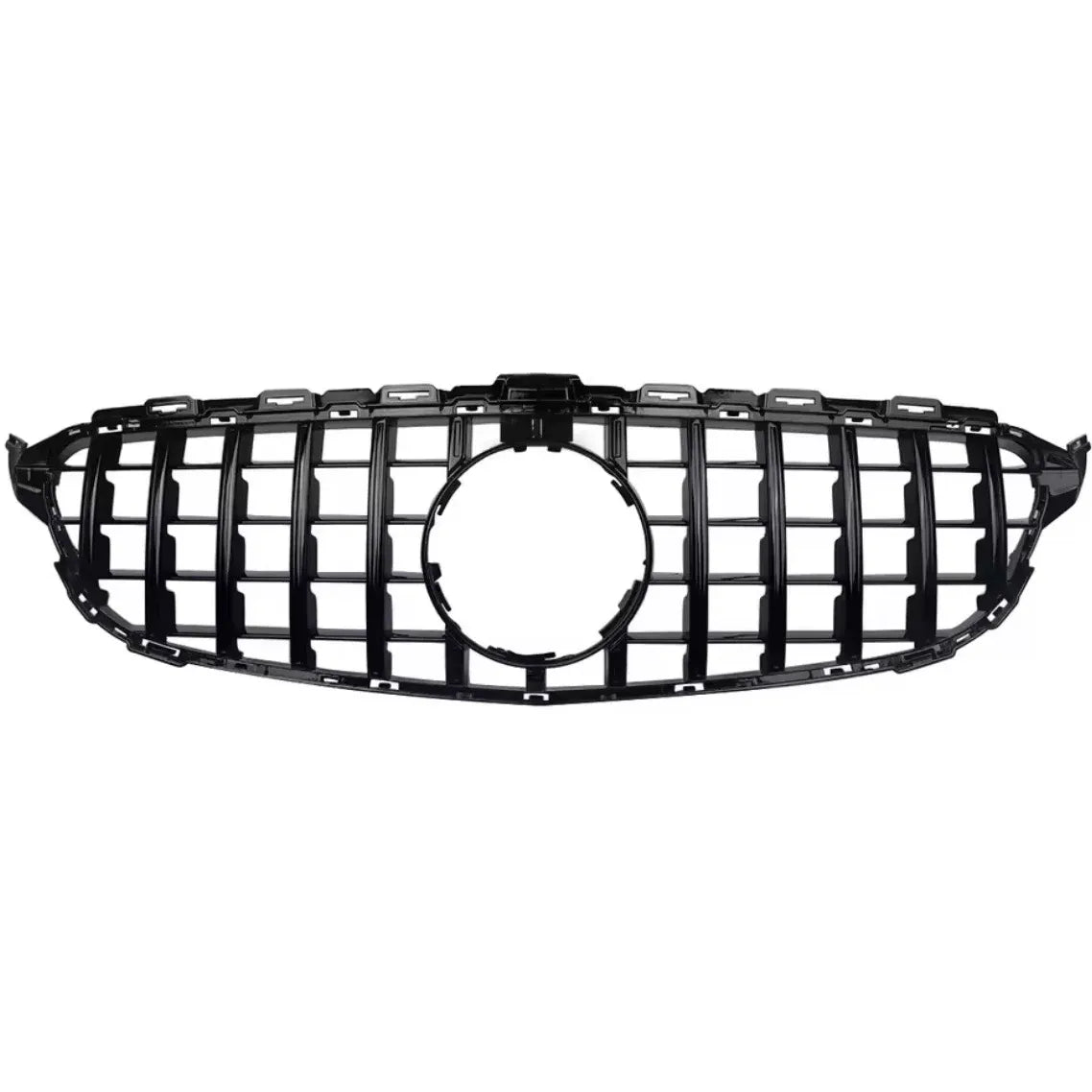 Mercedes Grill W205 C-Klass GTR Blanksvart (2014-2018)