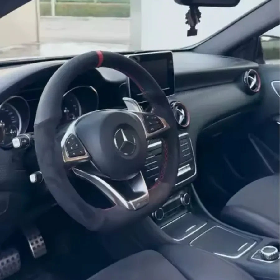 Mercedes Rattklädsel Mocka Läder Skydd