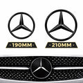 Mercedes Stjärna Grill Blanksvart