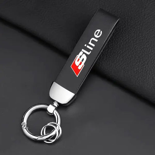 Audi Nyckelring Sline Läder