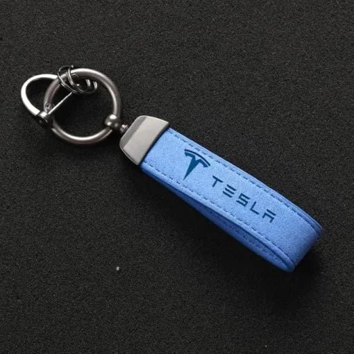 Nyckelring Tesla Alcantara