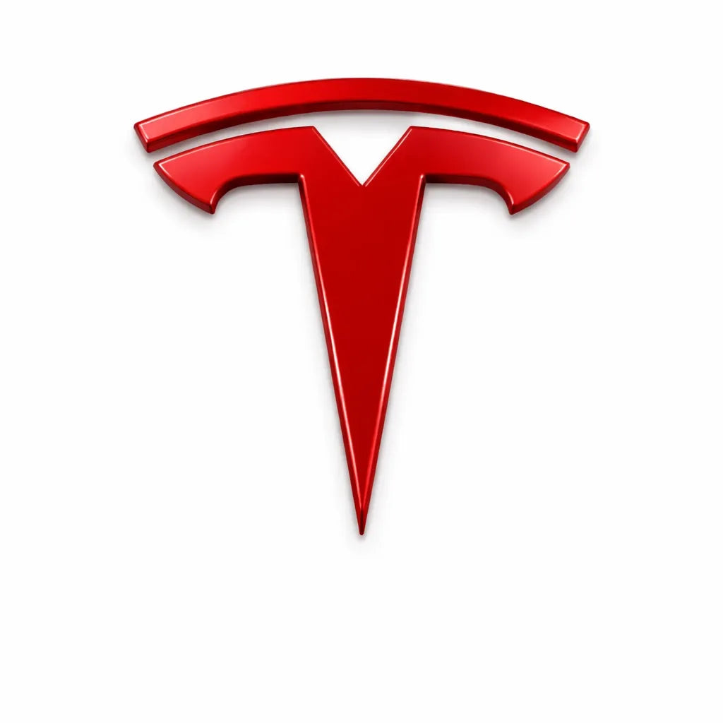 Tesla Emblem Motorhuv Flera Färger