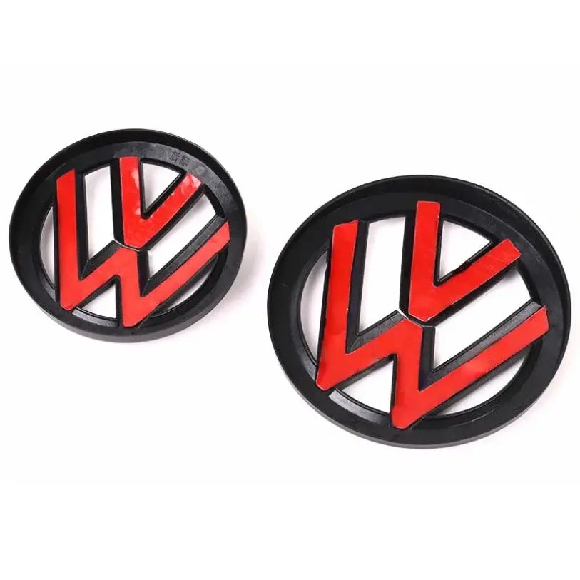 VW Emblem Golf 5 MK5 Svarta Fram/Bak