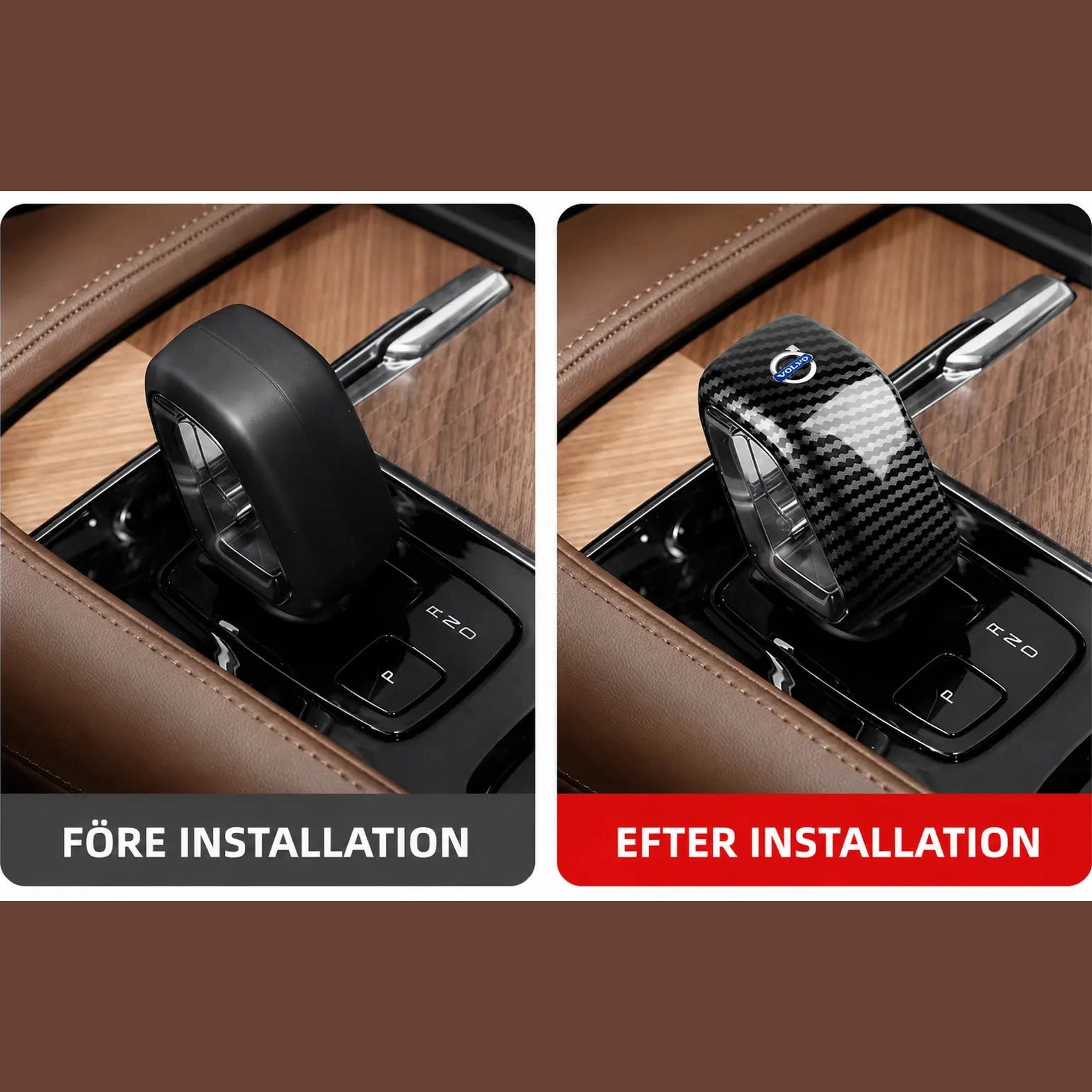 Växelspaksskydd Volvo i Kolfiber V60 V90 S60 XC60 XC90