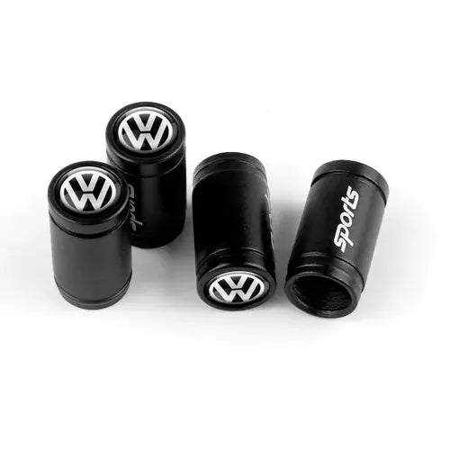 VW Ventilhattar Sport Svarta 4-Pack