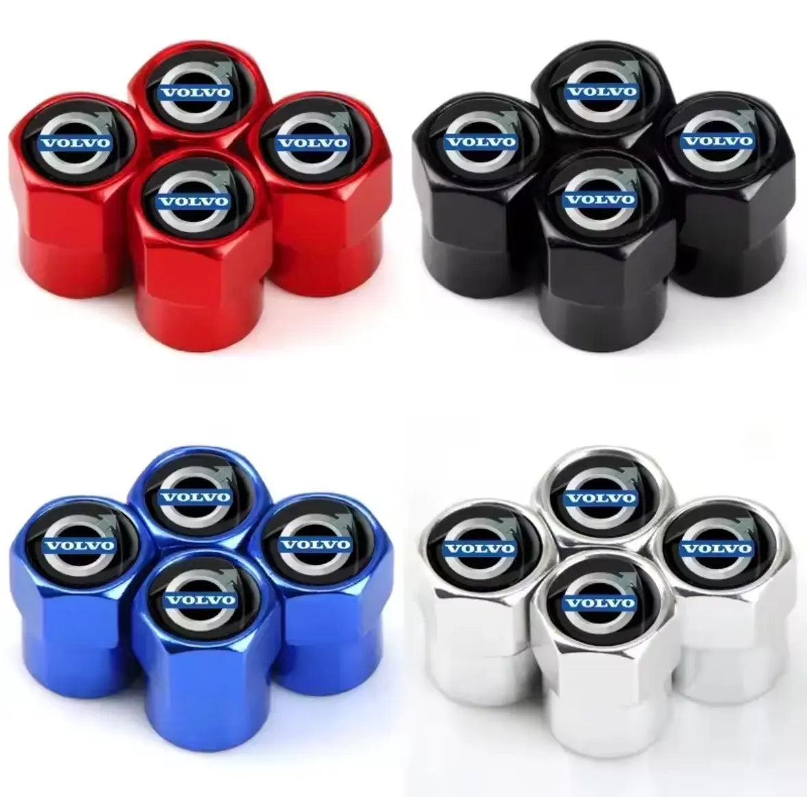 Volvo Ventilhattar Aluminium 4-Pack Flera Färger