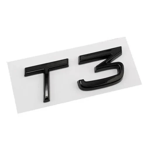 Volvo T3 T4 T5 T6 T8 Emblem Blanksvart