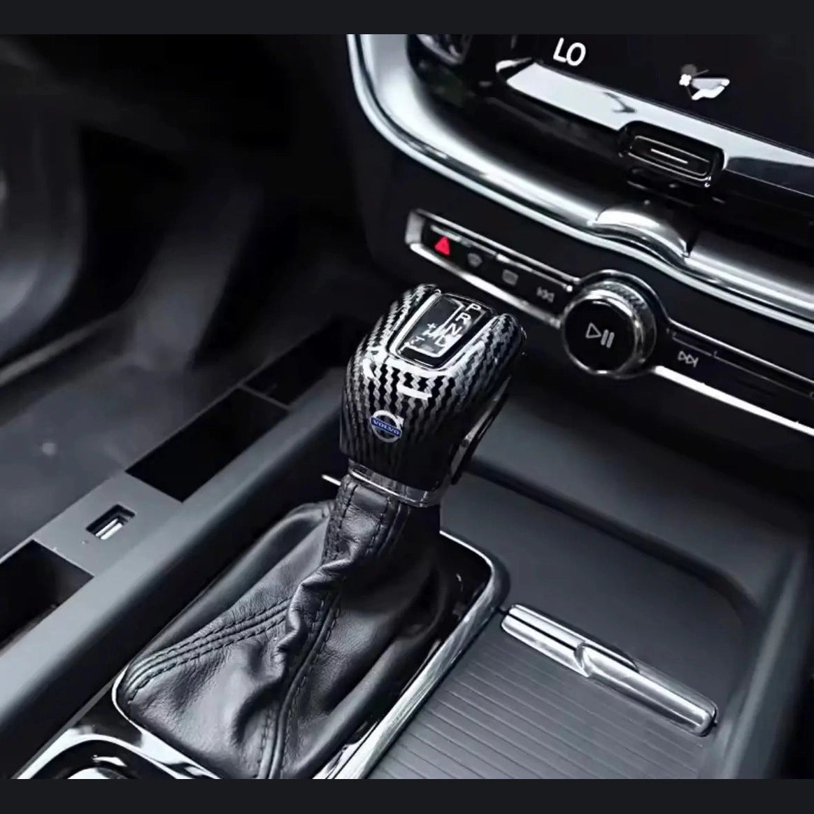 Växelspaksskydd Kolfiber Volvo XC90 XC60 S60 V60 XC40 S90 V90