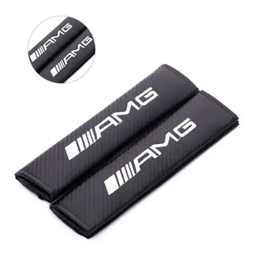 AMG Bälteskudde Mercedes Kolfiber 2-Pack