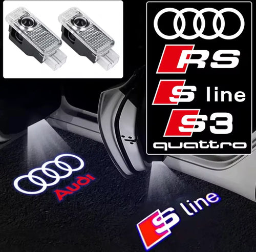Audi Dörrlampor Projektor 2-Pack Sline/RS/Quattro/Audi