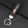 Audi Nyckelring Sline Läder