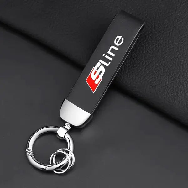 Audi Nyckelring Sline Läder