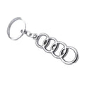 Audi Ringar Nyckelring Metall Krom