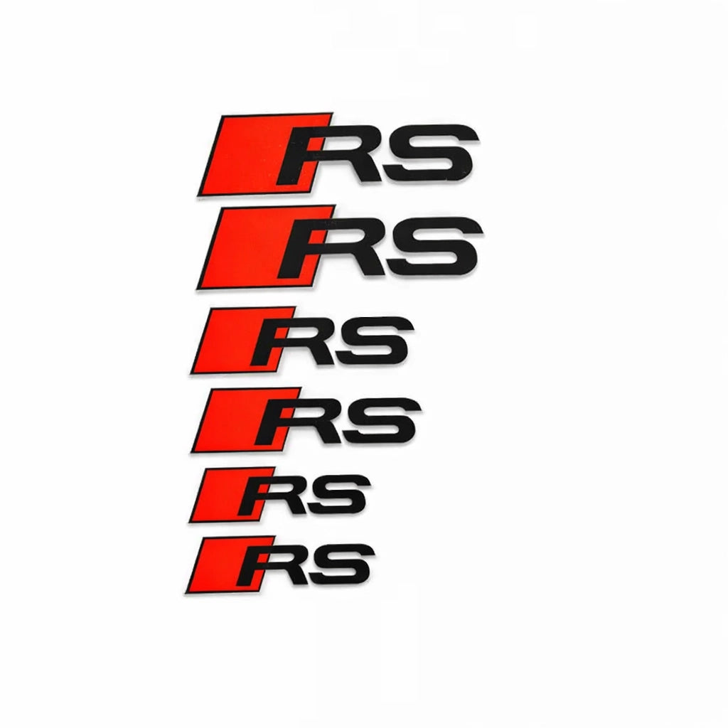 Audi RS Dekaler Bromsok Svarta 6-Pack