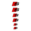 Audi S-Line Dekaler Bromsok Svarta 6-Pack