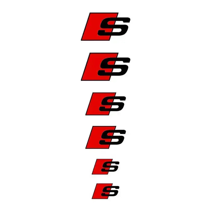 Audi S-Line Dekaler Bromsok Svarta 6-Pack