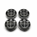 Centrumkåpor BMW Svarta 68mm 4-Pack
