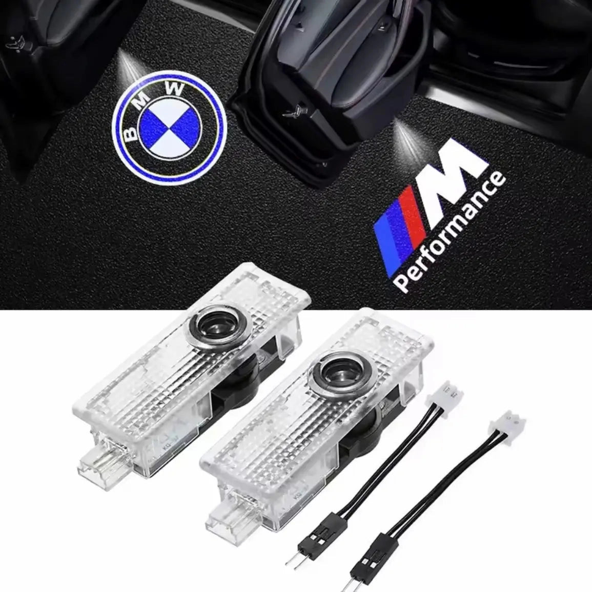 BMW Dörrlampor Projektor 2-Pack Flera Logotyper