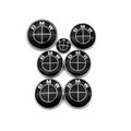 BMW Emblem 7-Pack Helsvarta