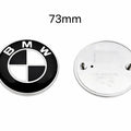 BMW Emblem Svart Vit 73mm Baklucka