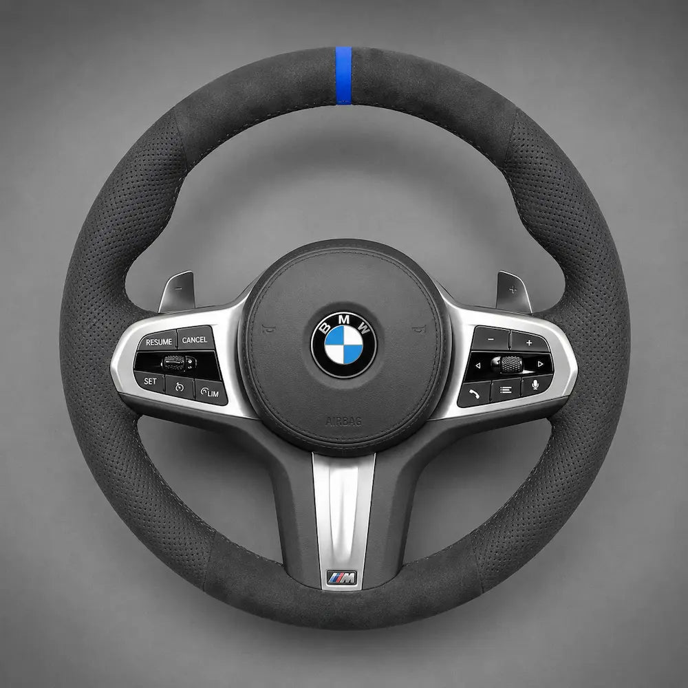 BMW Rattklädsel Alcantara Mocka G-serie Blå