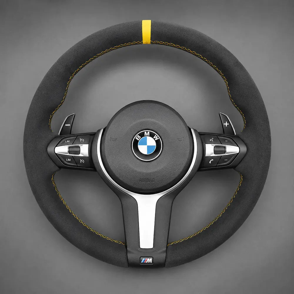 BMW Rattklädsel Mocka Alcantara F-serie Gul