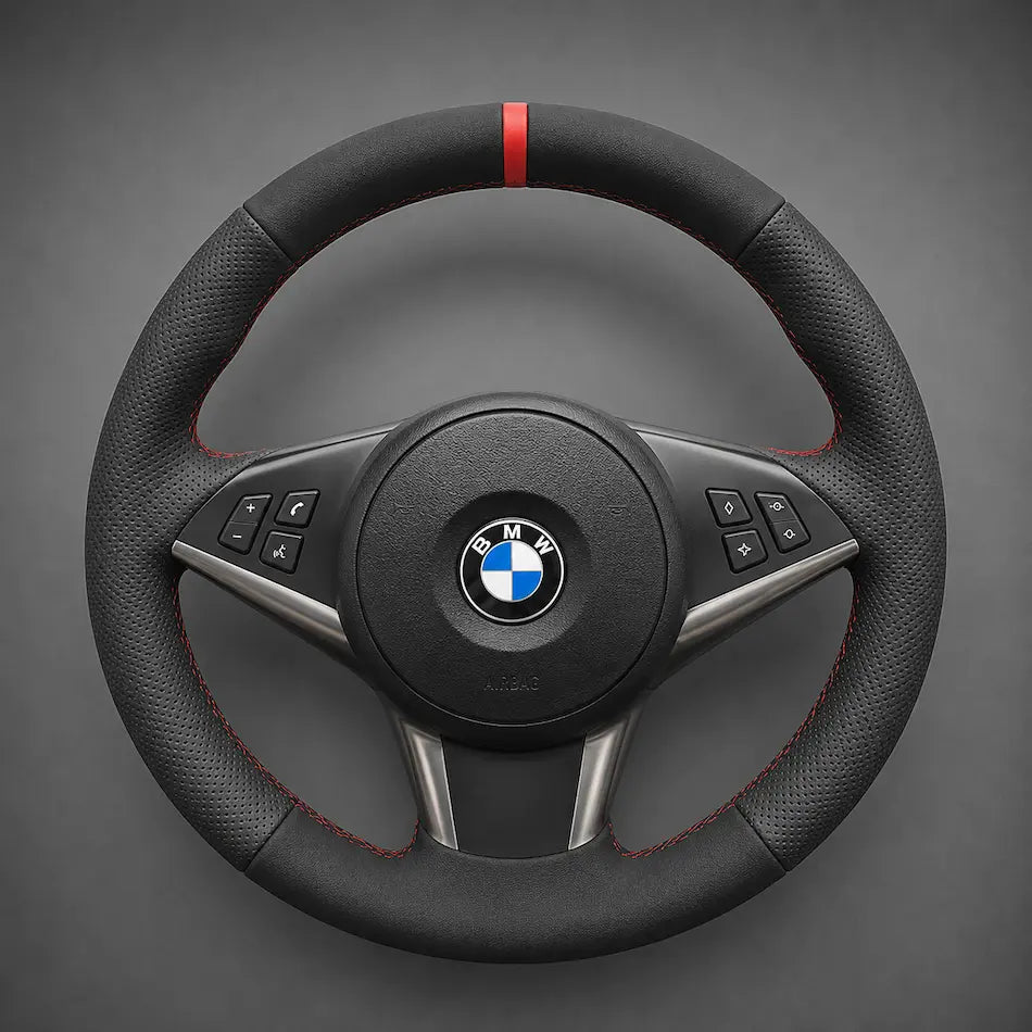 BMW Rattöverdrag Läder Alcantara E60 E61 E63 E64
