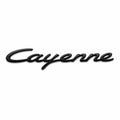 cayenne emblem porsche blanksvart