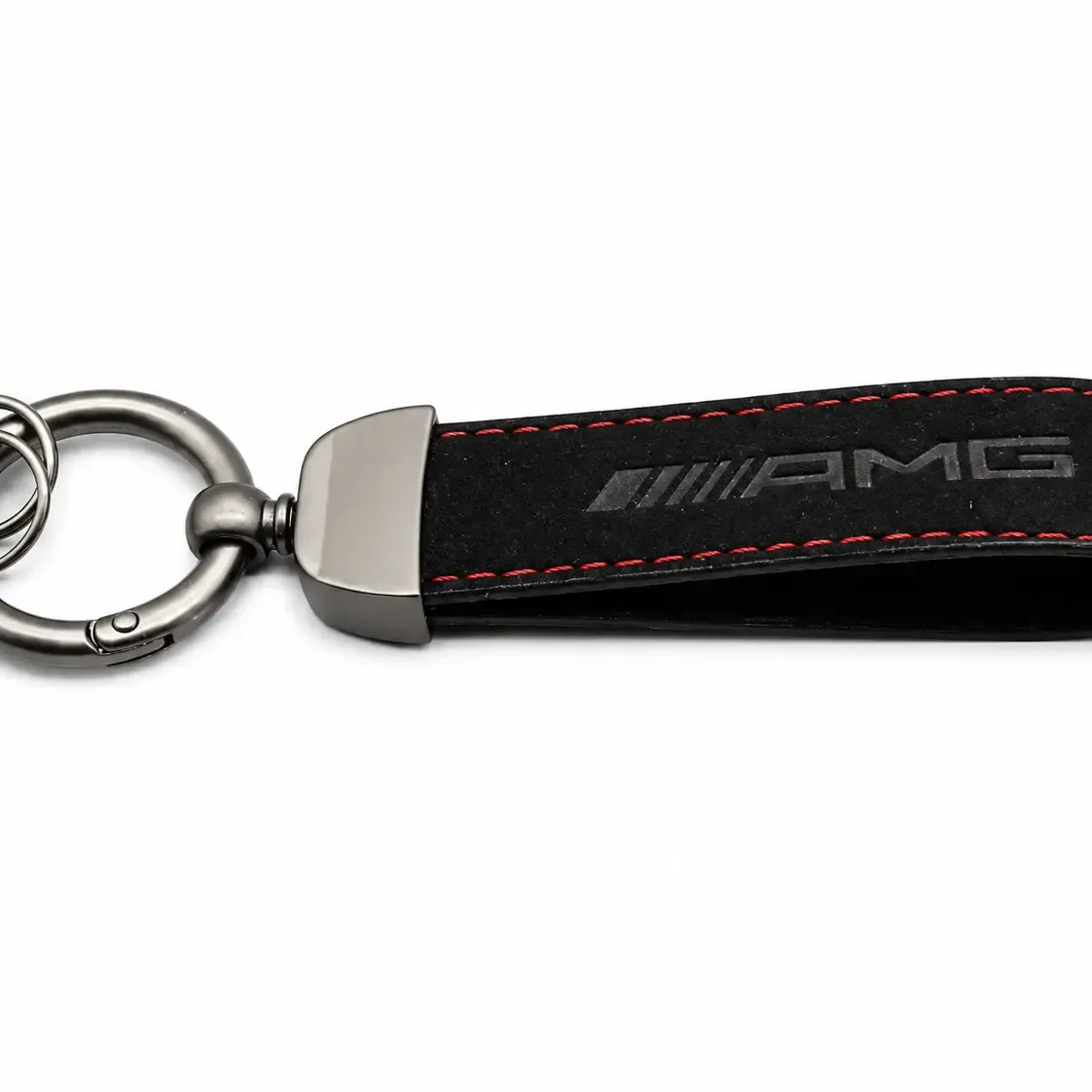 Mercedes AMG Nyckelring Alcantara Svart