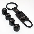 Mercedes AMG Ventilhattar Med Nyckelring 4-Pack Svart