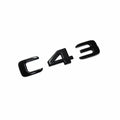 Mercedes C43 Emblem Blanksvart